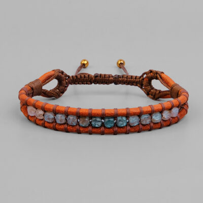 دستبند آکوا |خواص سنگ آکوامارین|قیمت سنگ آکوامارین |دستبند مردانه