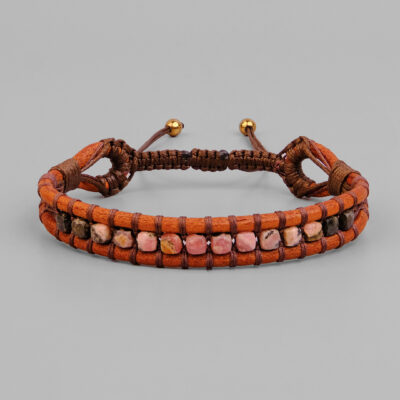 دستبند فلامینگو|دستبند رودونیت|خواص سنگ رودونیت|قیمت رودونیت