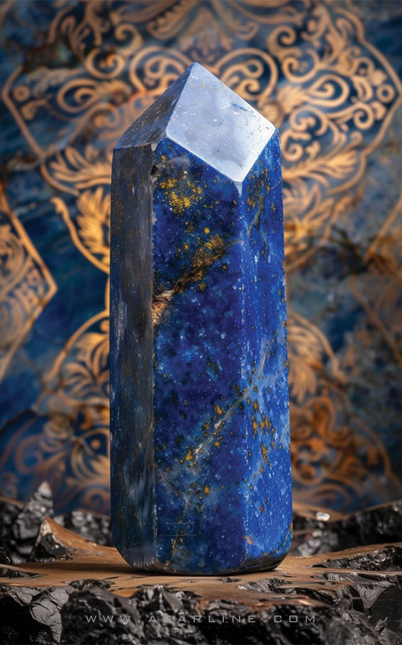 خواص سنگ لاجورد|همه چیز در مورد لاجورد|رنگ درمانی با لاجورد