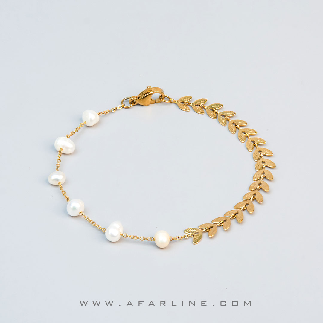 PEARL-&-GOLD-11 دستبند خوشه|خواص مروارید|سنگ متولدین خرداد