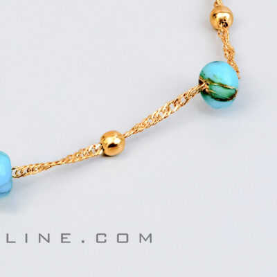 دستبند نیلی|خواص سنگ فیروزه|سنگ متولدین آذر و بهمن