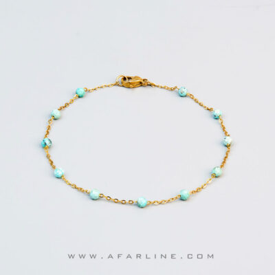 دستبند اشک آسمان|خواص سنگ فیروزه|سنگ متولدین آذر و بهمن