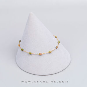 دستبند سکوت پاییز|سنگ یوناکیت|خواص یوناکیت|دستبند زنانه